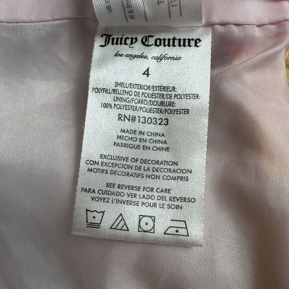 Juicy Couture Kids Girls Size 4 Rainbow Quilted Puffer Vest Jacket Coat - Picture 10 of 11